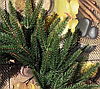 Новорічний вінок Альпійський Зелений 50 см, Вінок хвойний штучний новорічний, вінок на двері з ялинки, фото 3