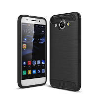 Новинка Чехол для моб. телефона для Huawei Y3 2017 Carbon Fiber (Black) Laudtec (LT-HY32017B) !