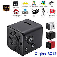 Мінікамера Wi-Fi Міні-відеокамера Original SQ13 Black + Аквабокс