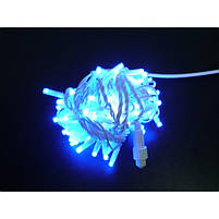 Гірлянда вулиця 100LED (RD-7098) 10м (Ø 3,3) (флеш) (контрол.220V)+удлен. Провід-Білий, Колір ламп-Синій (20), фото 3