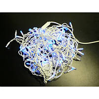 Бахрома вулиця 120LED (RD-7114) (Ø 3,3) 4м, 30/50/70см (флеш) Провід-Білий, Колір ламп-Синій (20), фото 4