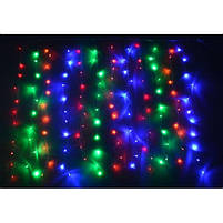 Гірлянда Водоспад 480LED, 5х2м З заглушкою (20x24LED) Мікс (різнокольорова), фото 2