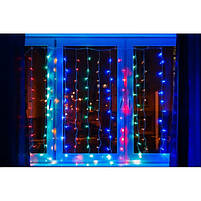 Гірлянда Водоспад 480LED, 5х2м З заглушкою (20x24LED) Мікс (різнокольорова), фото 4