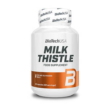 Экстракт расторопши силимарин BioTech Milk Thistle (60 caps)