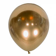 Шары латексные хром золото, воздушный шар 30 см 12" для фотозоны 1 шт Kalisan Турция