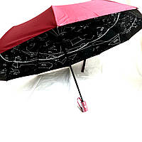 Зонт двусторонний полуавтомат Bellissimo женский звездное небо Бордо