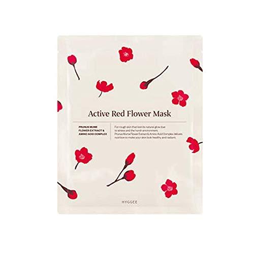 HYGGEE Active Red Flower Mask Тканинна маска з екстрактом квіток абрикоса