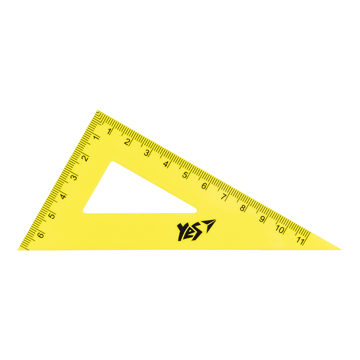 Треугольник YES прямоугольный флюор. 11 см - фото 1 - id-p1278338061