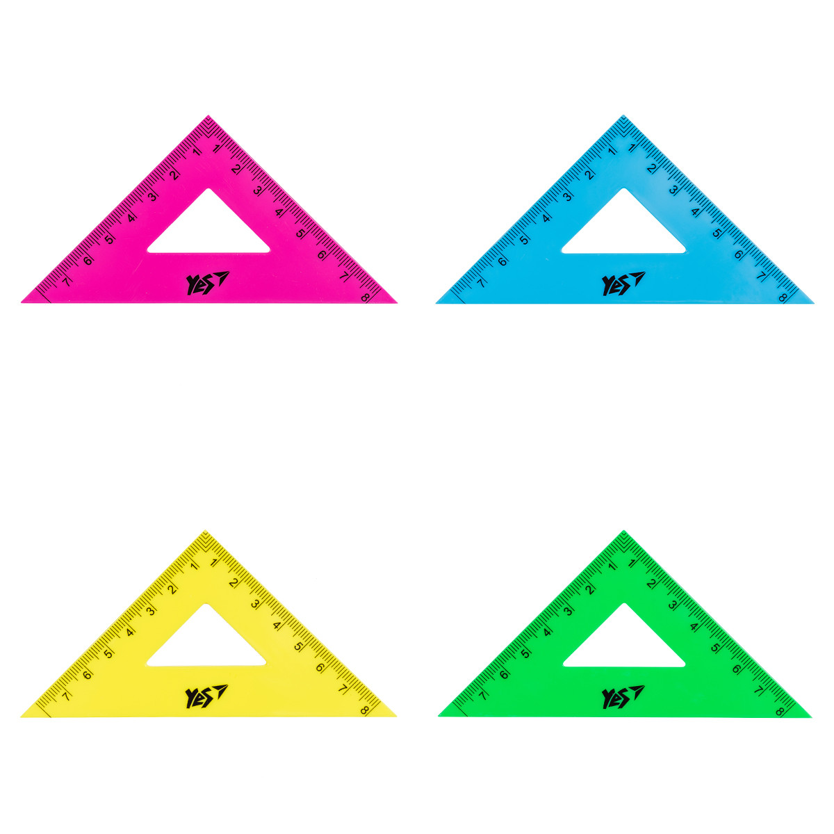 Треугольник YES равнобедренный флюор. 8 см - фото 2 - id-p1278338065