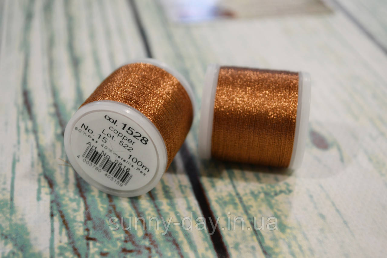 Муліне Madeira Metallic №15, колір - copper - 1528
