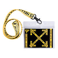 Бейдж YES на стрічці "Text", принт