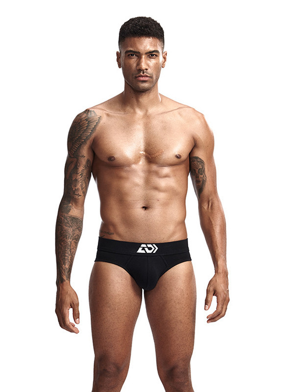 Бріфи чоловічі від бренду Addtexod базова нижня білизна чорного кольору, фото 1