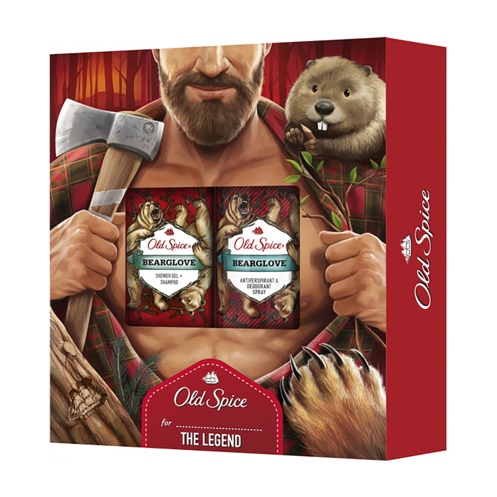 Подарунковий набір "Лесоруб" Old Spice Bearglove (8001090965851)