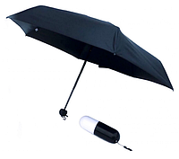 Мини зонт в капсуле карманный HLV 6752 Black