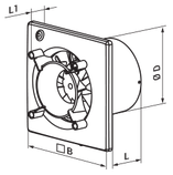 Вентилятор осьовий Вентс 100 Ейс, витяжной, потужність 8Вт, обсяг 90м3/год, 220В, гарантія 5 років, фото 5