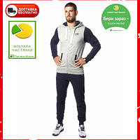 Спортивний костюм Leone Fleece Grey/Blue S