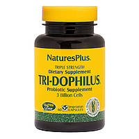 Пробиотики Тройная Сила, Tri-Dophilus, Natures Plus, 60 Вегетарианских Капсул
