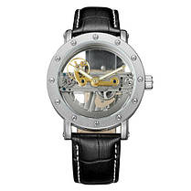 Жіночі наручні годинники Forsining Air II Silver, фото 3