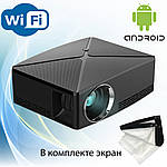 Проектор мультимедійний з Wi-Fi, Android кінопроектор Wi-light Vivibright C80UP Android Проектор для дому, фото 10