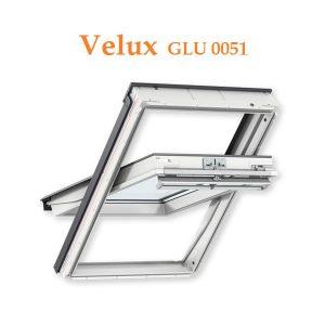 Мансардные окна Velux Стандарт GLU 0051с верхней ручкой открывания 78х140 - фото 1 - id-p1278492002