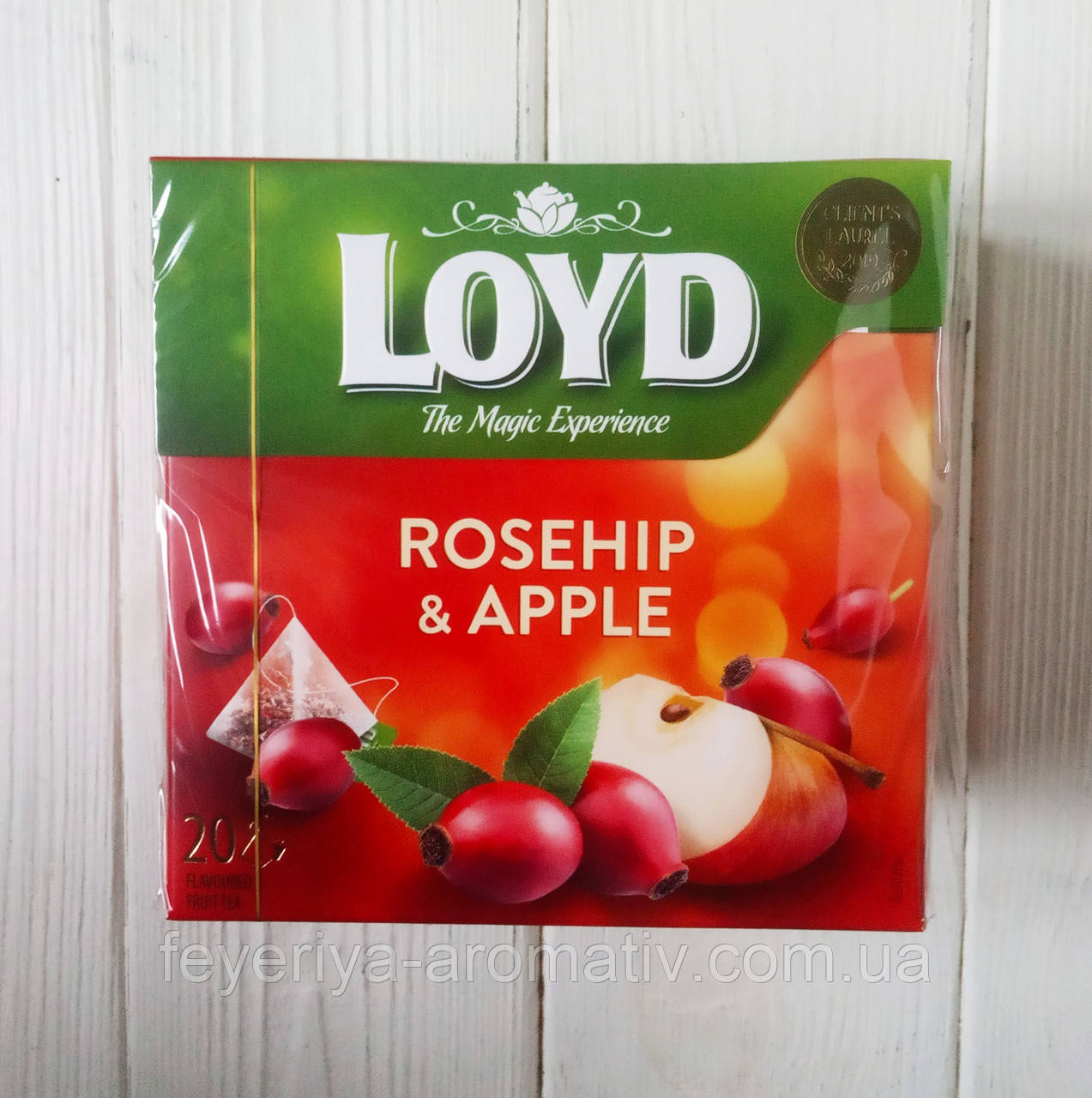 Чай Loyd Rosehip s Apple шипшина-яблуко 40г (20 пірамідок)