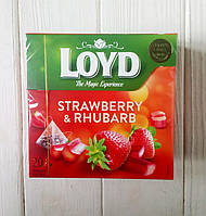 Чай Loyd Strawberry s Rhubarb клубника-ревень 40г (20 пирамидок)