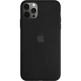 Чохол Silicone Case для Apple iPhone 12 Pro Max силіконовий, Чорний