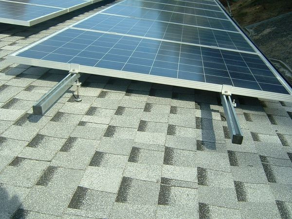 Система кріплення сонячних модулів для даху на 1 фотомодуль оцинкований профіль
