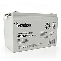 Аккумуляторная батарея 12 V 100 Ah MERLION AGM GP121000M8 (329x172x218) АКБ для ИБП свинцово-кислотная