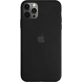 Чохол Silicone Case для Apple iPhone 12 Pro силіконовий, Чорний