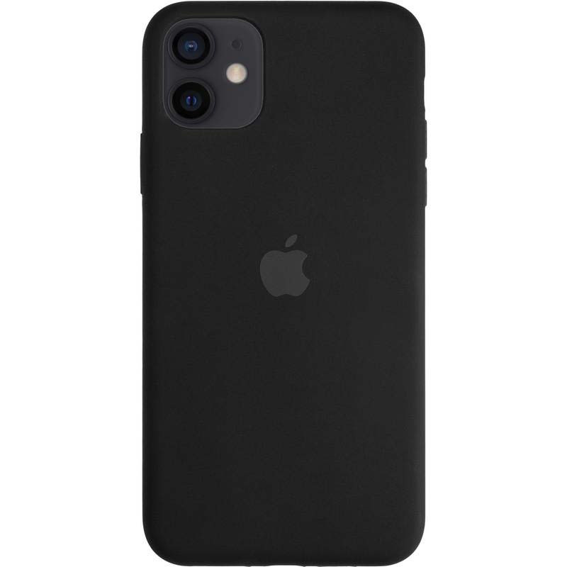 Чохол Silicone Case для Apple iPhone 12 силіконовий, Чорний