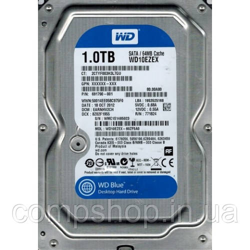 Жорсткий диск Western Digital 1 Tb (WD10EZEX), фото 1