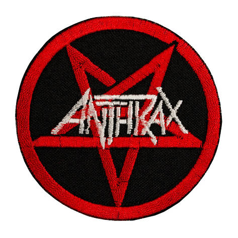 Нашивка ANTHRAX 2 лого з пентой, фото 2