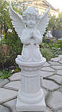 Скульптура Ангел на колінах № 111 - 35 см з мармуру, фото 7