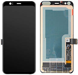 Дисплей для Google Pixel 4 (G020M), модуль у зборі (екран і сенсор), чорний, оригінал (P-OLED)