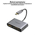 USB-C хаб 2-в-1 Promate MediaHub-C2 HDMI/VGA Grey (mediahub-c2.grey), фото 6