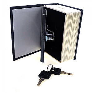 Міні-сейф скарбничка "книга-словник" з ключами 11,5х8х4,5см чорний (32057A)