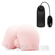 Мастурбатор полуторс: штучний анус і вагіна з вібрацією Passion Lady Flower Baby, фото 2