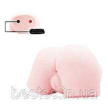 Мастурбатор полуторс: штучний анус і вагіна з вібрацією Passion Lady Flower Baby, фото 3