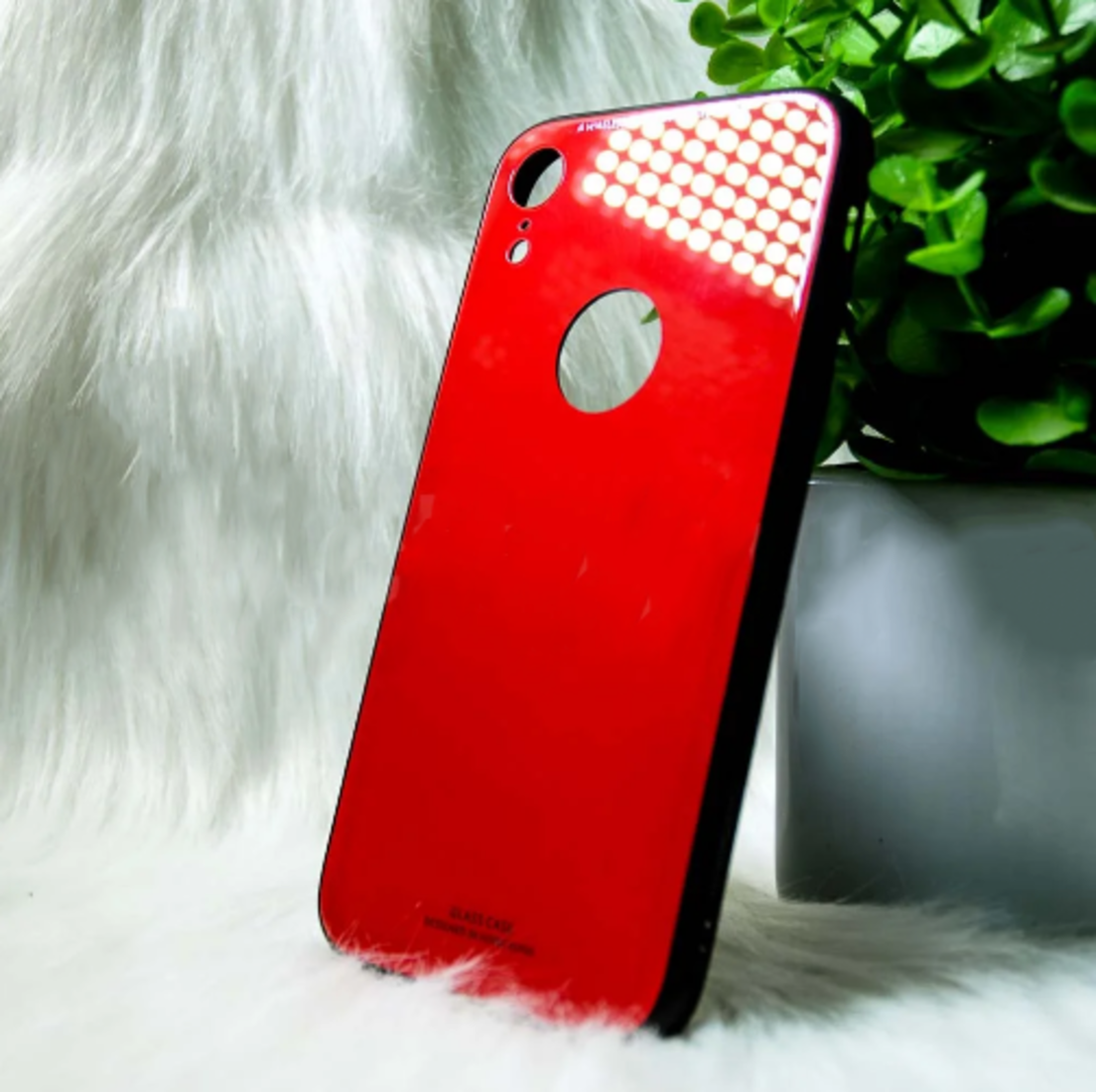 Силіконовий чохол Iphone XR "Glass" Червоний (red)