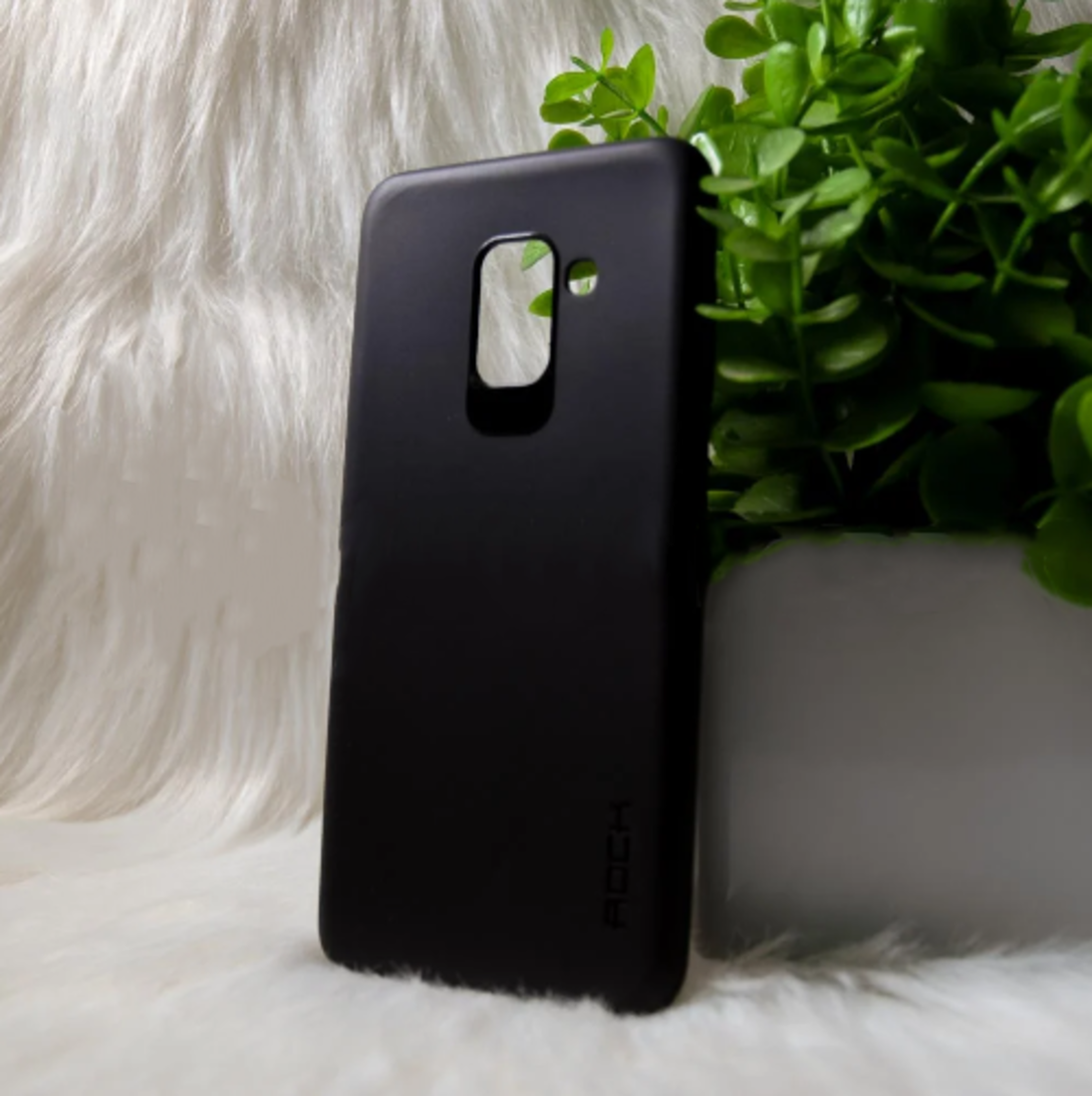 Силіконовий чохол Samsung A8 2018/A530 "VIP" Чорний (black)