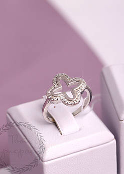 Срібна каблучка 925 проби, в стилі Ван Кліф.