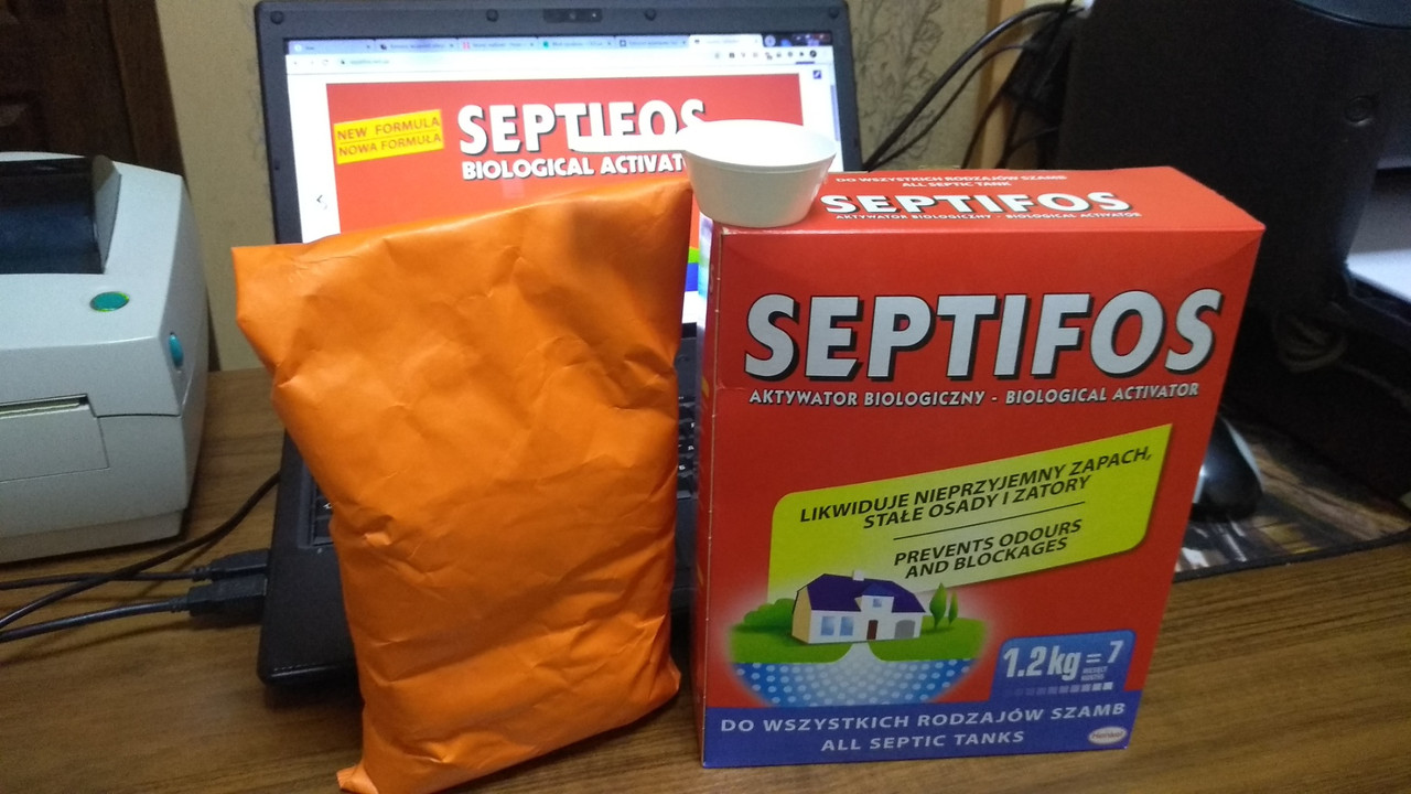 Биоактиватор для септика Septifos vigor 1,2kg (профи пакет с мерной ложкой) на 7 месяцев - фото 2 - id-p301709757
