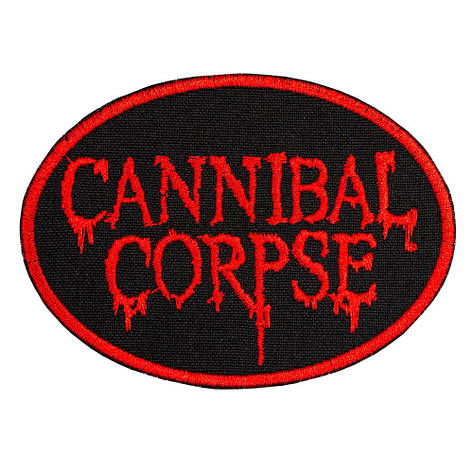 Нашивка з вишивкою CANNIBAL CORPSE 3 овал, фото 2