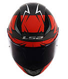 Мотошолом  LS2 FF353 RAPID CROMO red matt, фото 5
