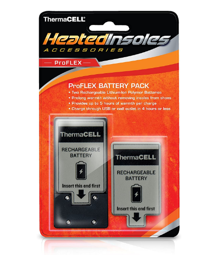 Акумуляторні батарейки ThermaCELL ProFLEX-Battery Pack до стелькам з підігрівом
