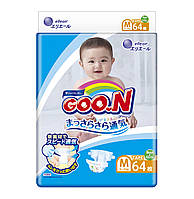 Подгузники GOO.N для детей 6-11 кг (размер M, на липучках, унисекс, 64 шт) 843154