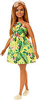 Кукла Барби модница полная платье с тропическим принтом Barbie Fashionistas 126