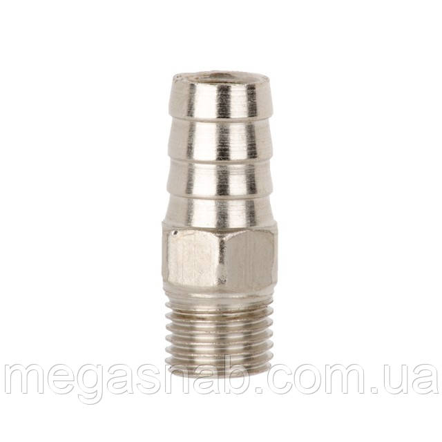 Перехідник Intertool зовнішнє різьблення 1/4" на шланг 10мм PT-1845