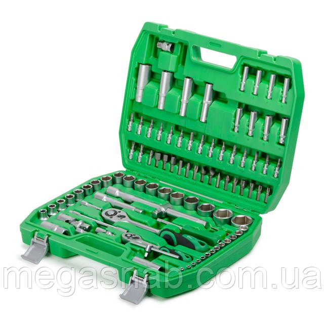 Набір інструментів Intertool 1/4" і 1/2" 94ед 4-32 мм ET-6094SP, фото 1